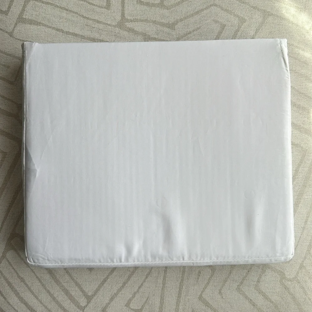 Ralph Lauren Organic Sateen Border King Flat Sheet Blue Hyacinth - NWT $215